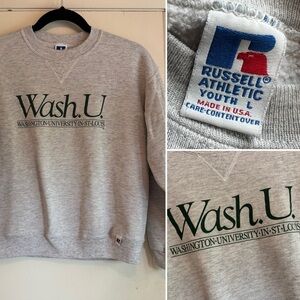 Vintage Wash U youth crew sweatshirt